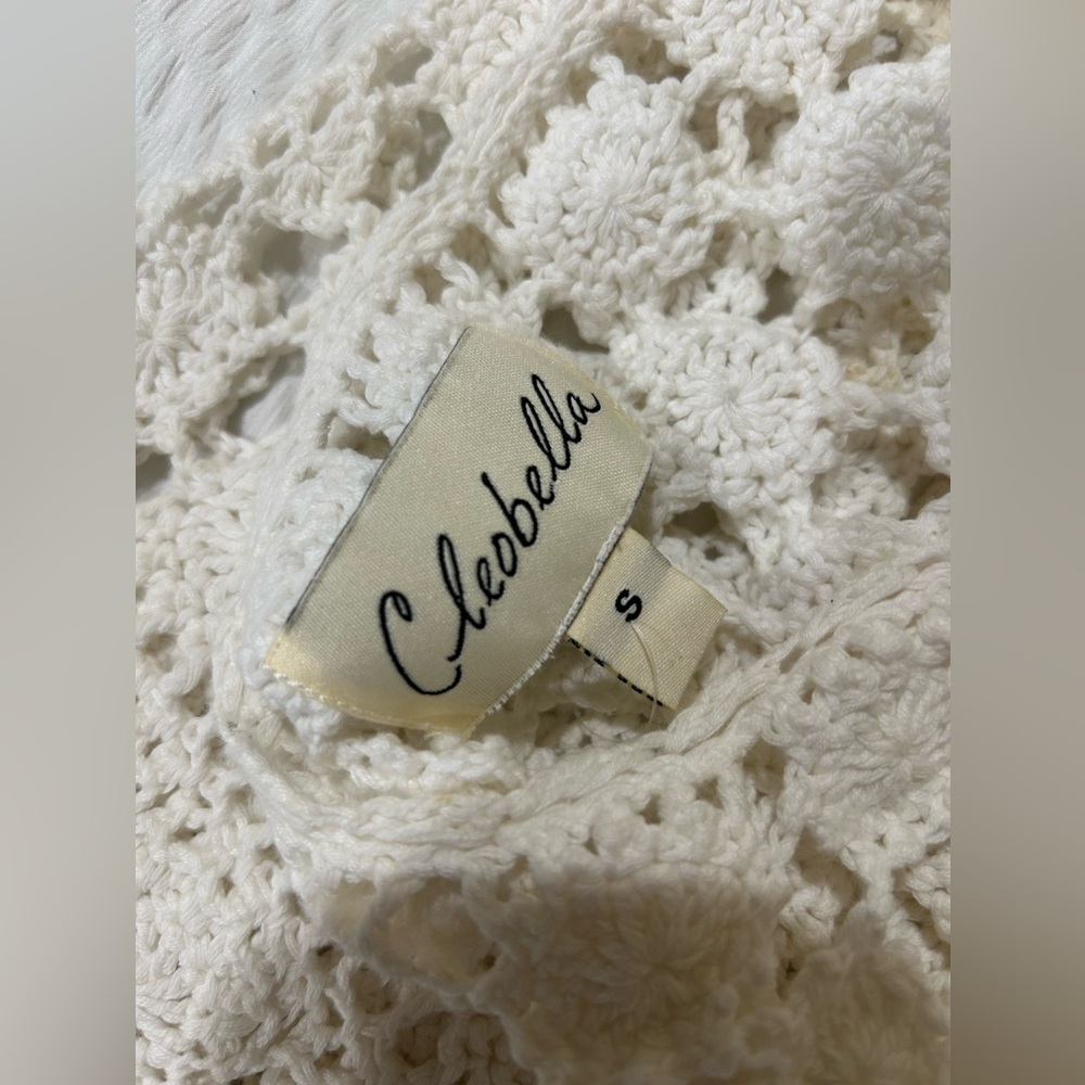 Cleobella Ivory Crochet Halter Romper - Picture 2 of 6